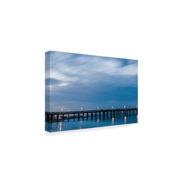 Chris Moyer 'Pier Blue Sky' Canvas Art,12x19